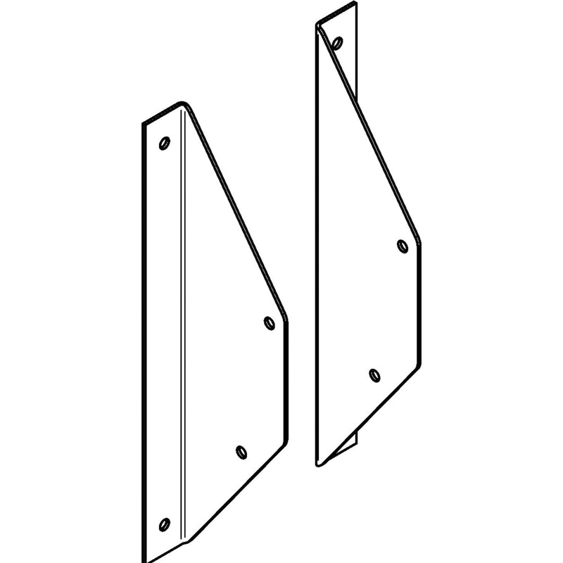 Hoekplaten voor wandmontage G-15